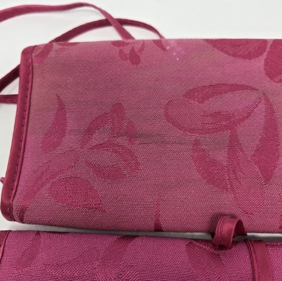 JEWELRY TRAVEL POUCH CASE LOT OF 4 GORJANA MARY KAY MILA PAOLI RED PINK STORAGE - Picture 10 of 16